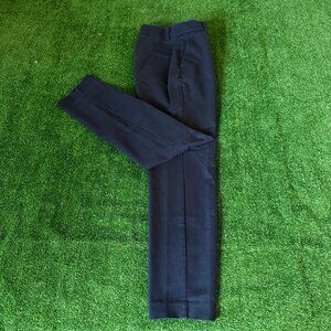 H&M Women's Size 2 Navy Blue Chino Pants Mid Rise Classic Office Business Wear